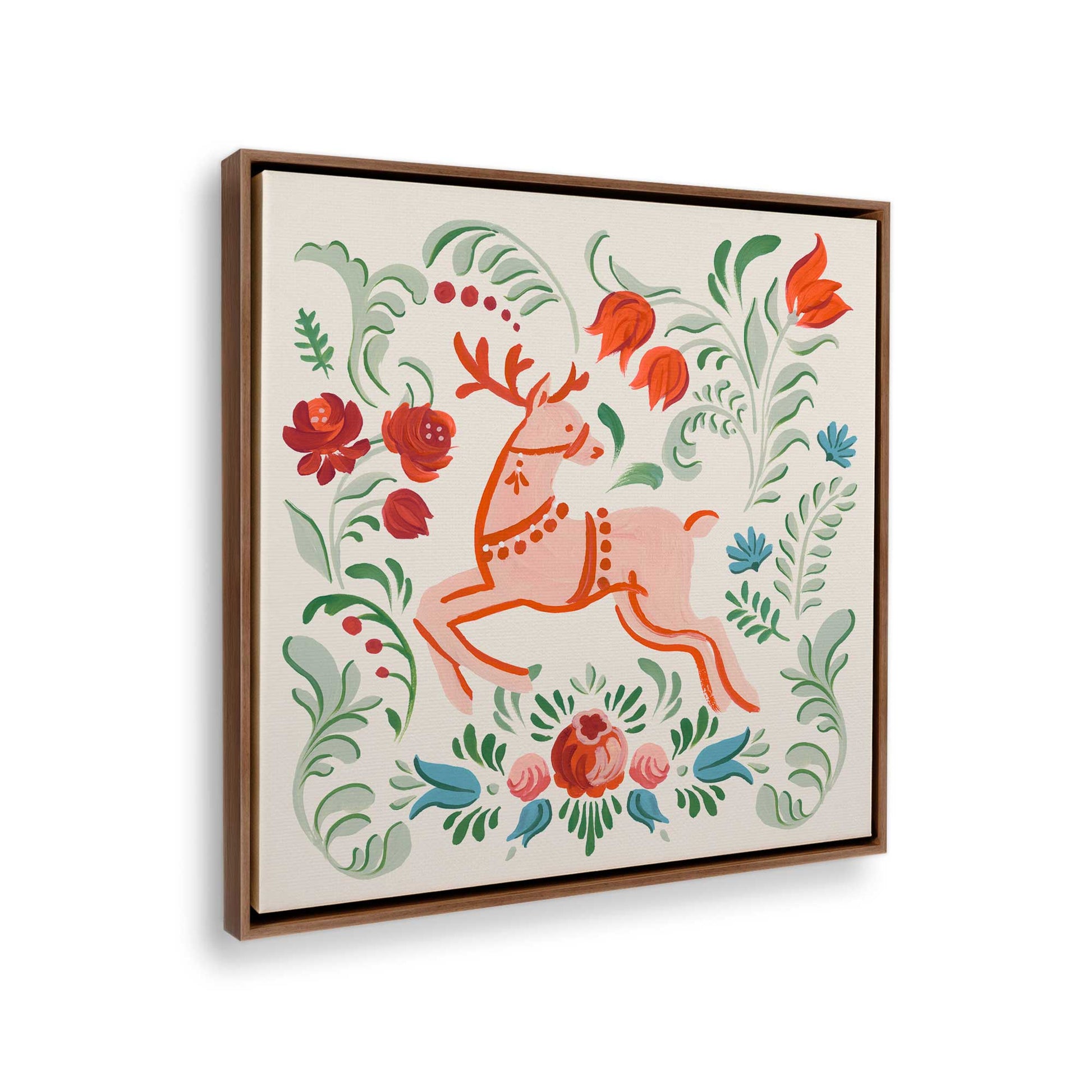 [Color:Walnut], Picture of the corner of the art