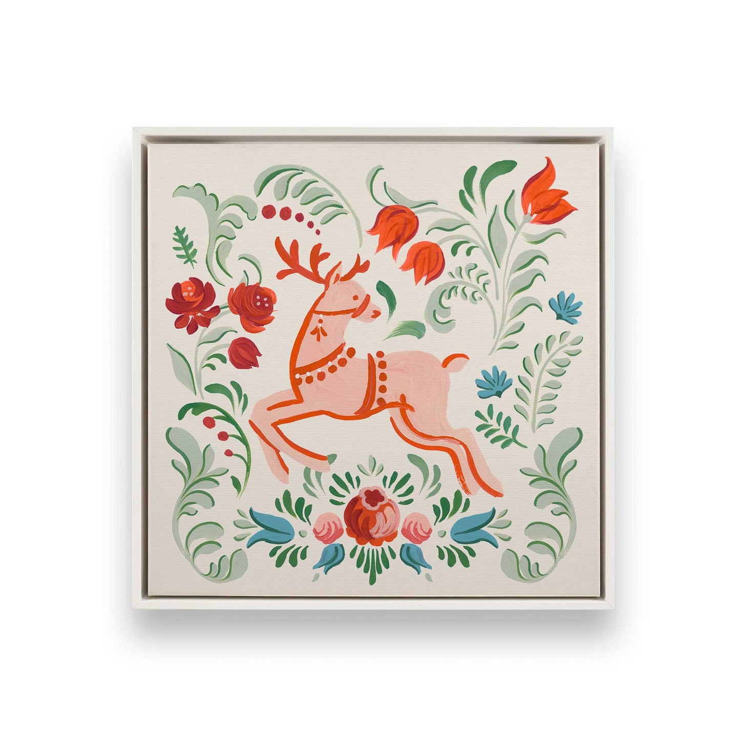 [Color:Opaque White], Picture of art in a White frame