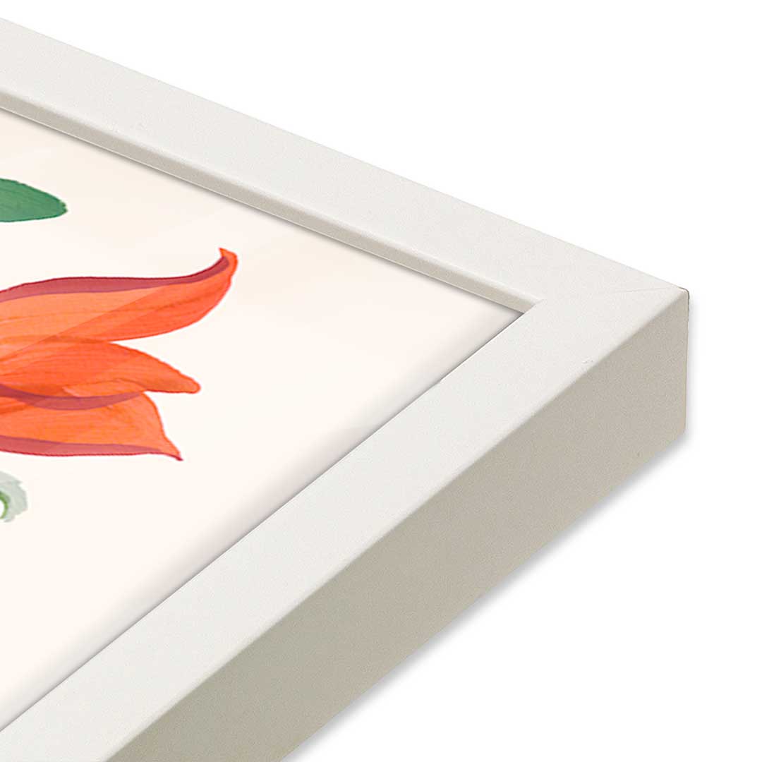 [Color:Opaque White], Picture of art in a Opaque White frame at an angle