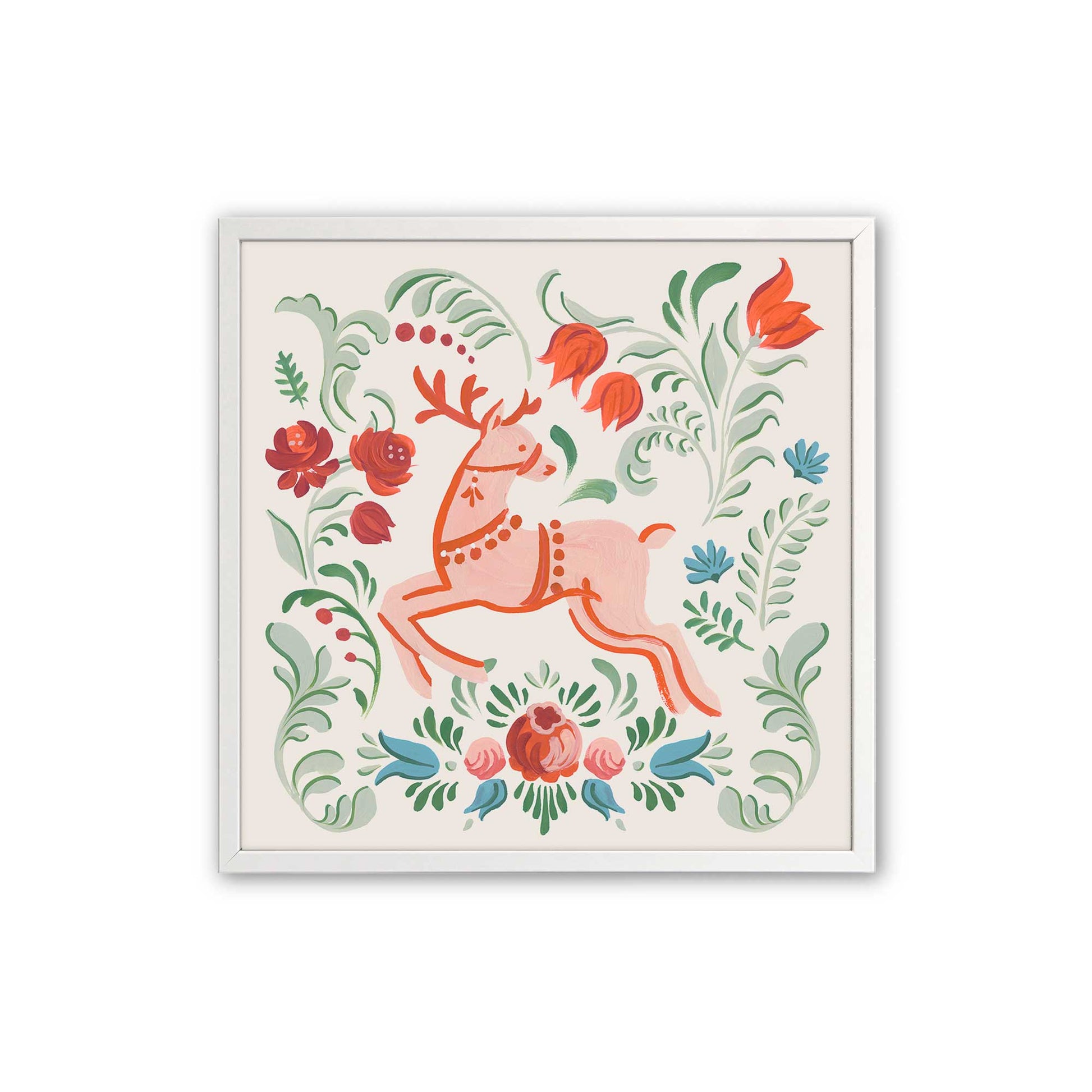 [Color:Opaque White], Picture of art in an Opaque White frame