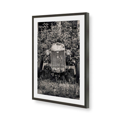 [Color:Satin Black], Picture of art in a Satin Black frame of the corner