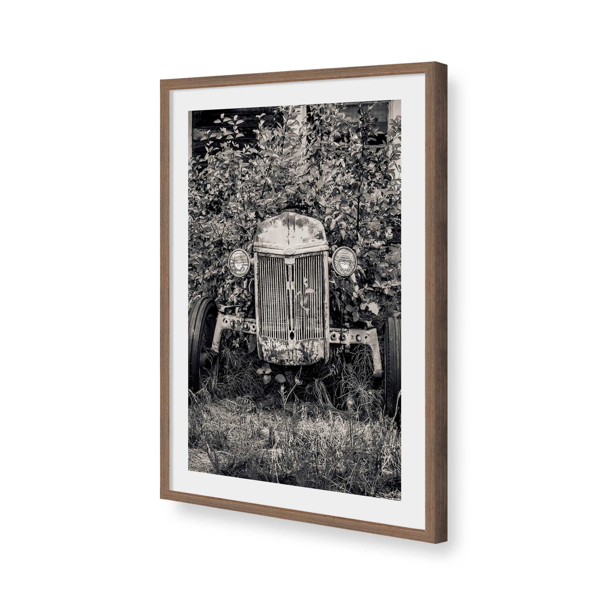 [Color:Walnut], Picture of art in a Walnut frame of the corner