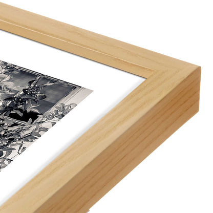 [Color:American Maple], Picture of art in a American Maple frame at an angle