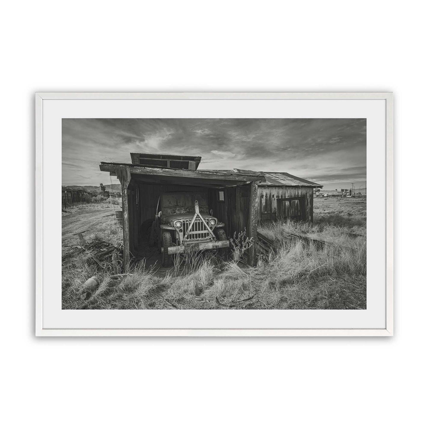 [Color:Opaque White], Picture of art in a Opaque White frame