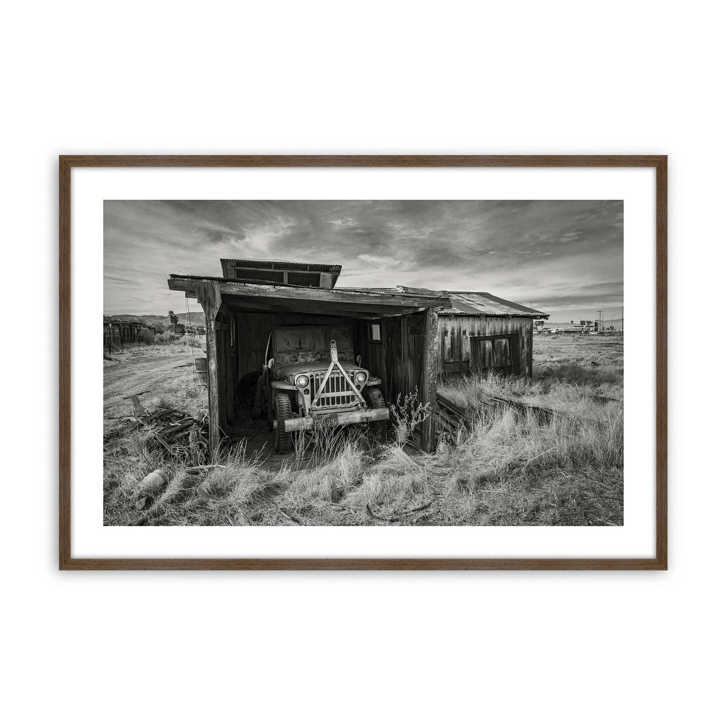 [Color:Walnut], Picture of art in a Walnut frame