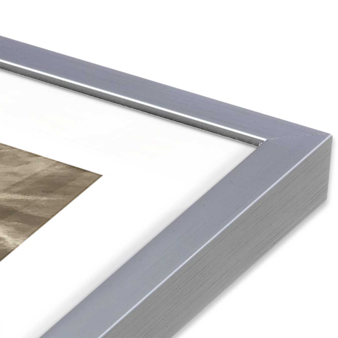 [Color:Polished Chrome], Picture of art in a Polished Chrome frame at an angle
