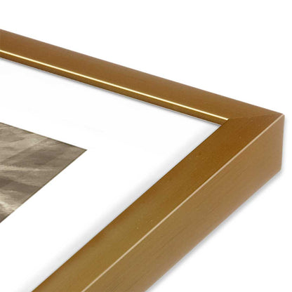 [Color:Polished Gold], Picture of art in a Polished Gold frame at an angle