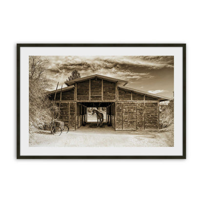 [Color:Satin Black], Picture of art in a Satin Black frame