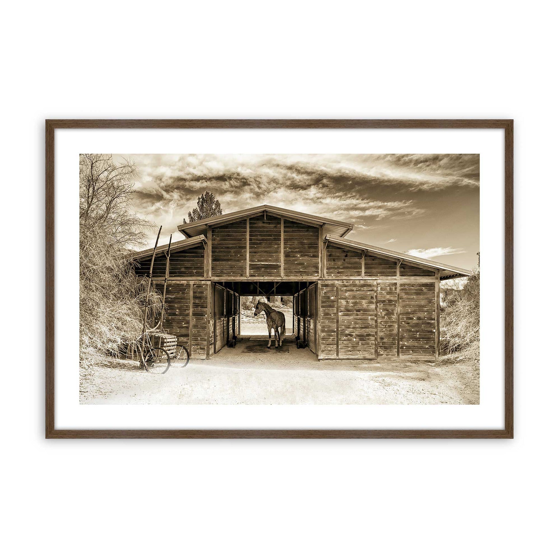 [Color:Walnut], Picture of art in a Walnut frame