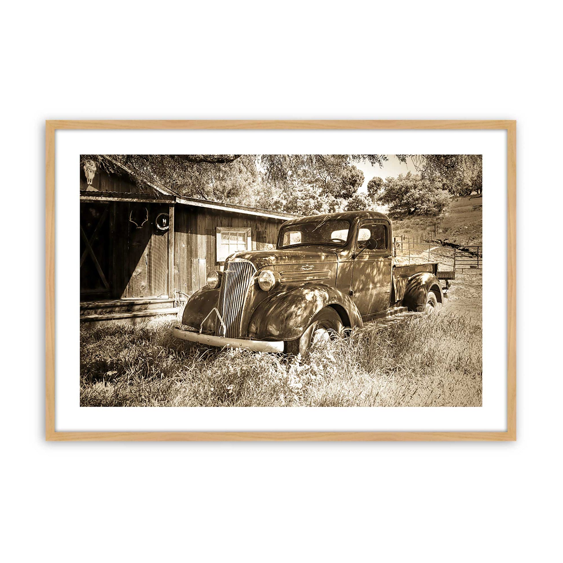 [Color:American Maple], Picture of art in a American Maple frame