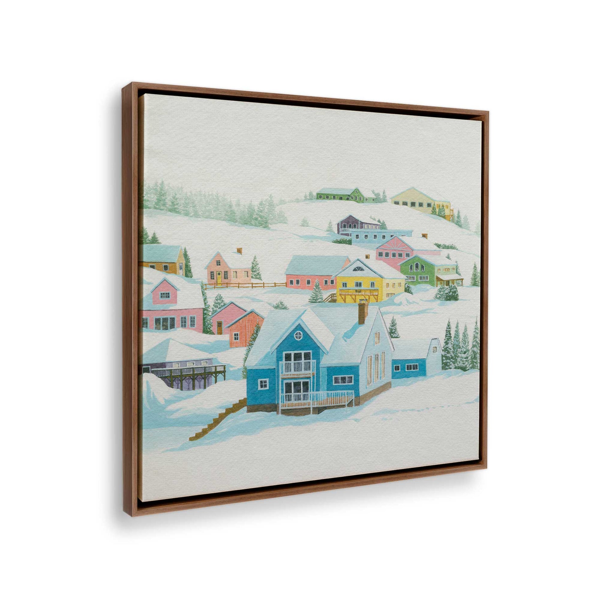 [Color:Walnut], Picture of the corner of the art