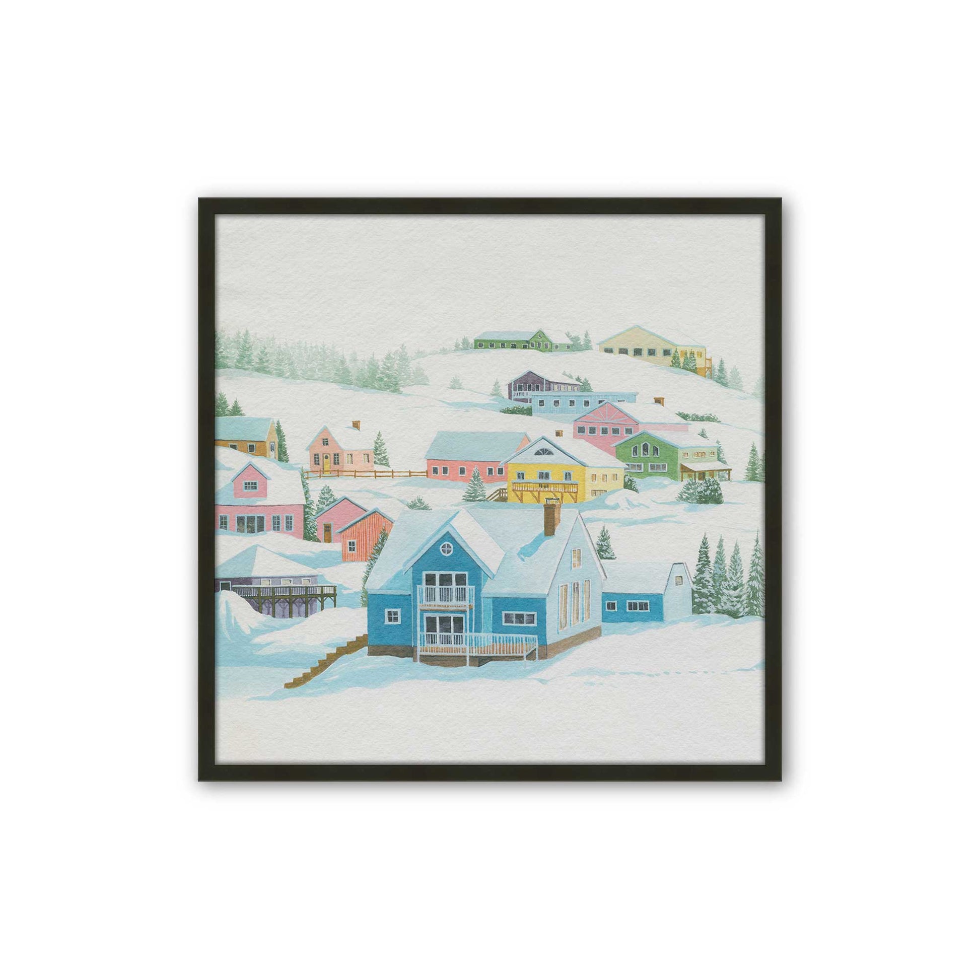 [Color:Satin Black], Picture of art in a Satin Black frame