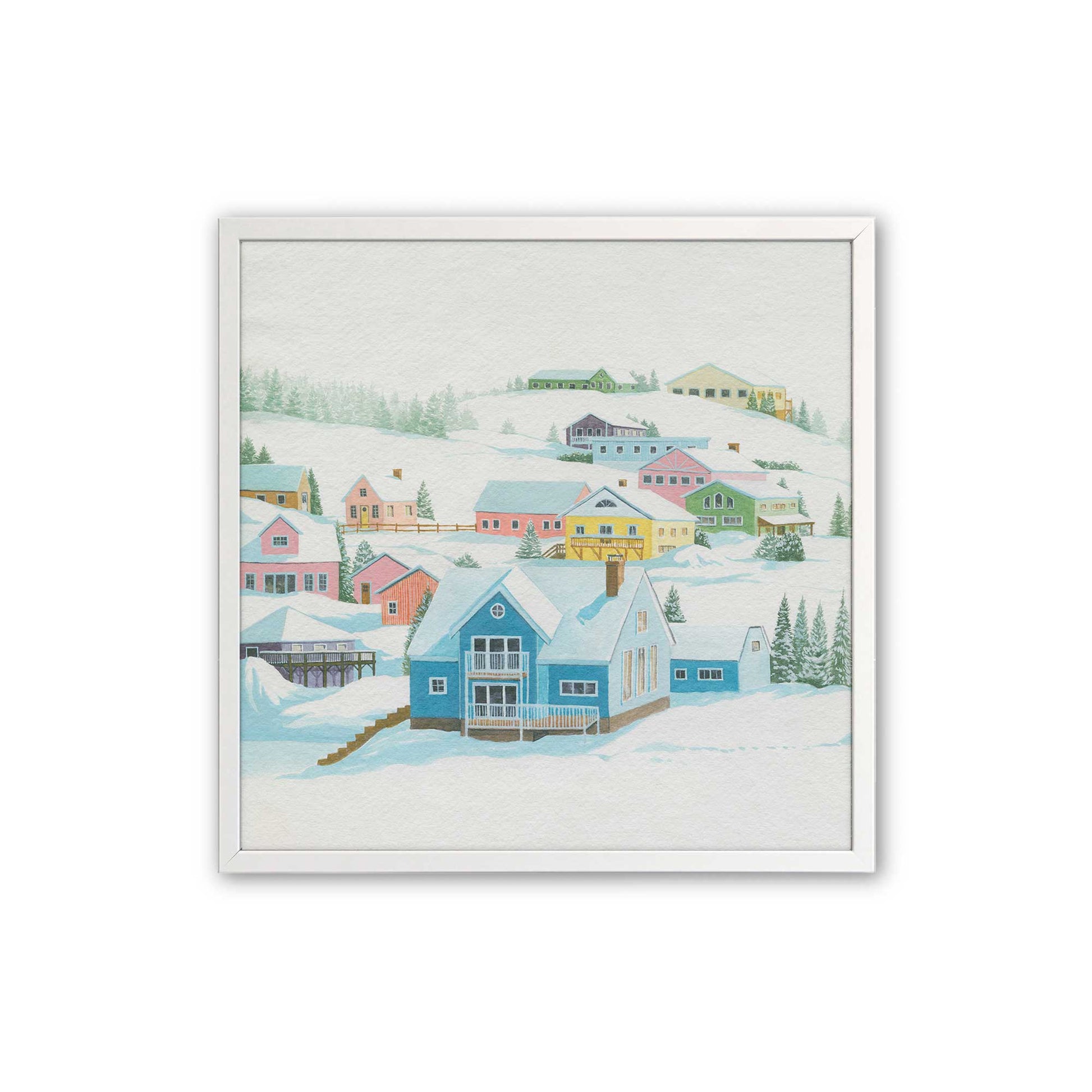 [Color:Opaque White], Picture of art in a Opaque White frame