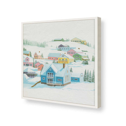[Color:Opaque White], Picture of art in a Opaque White frame of the corner
