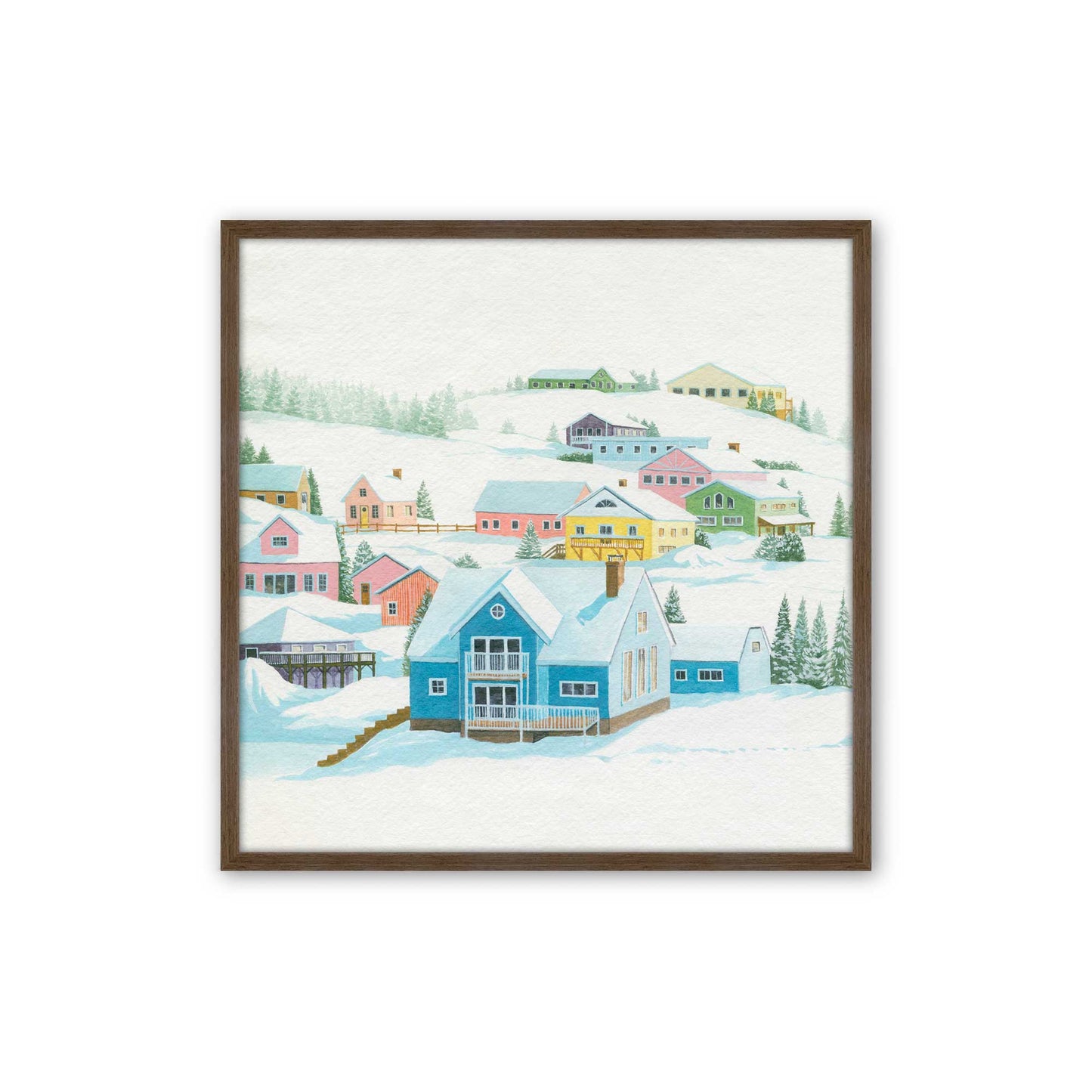 [Color:Walnut], Picture of art in a Walnut frame