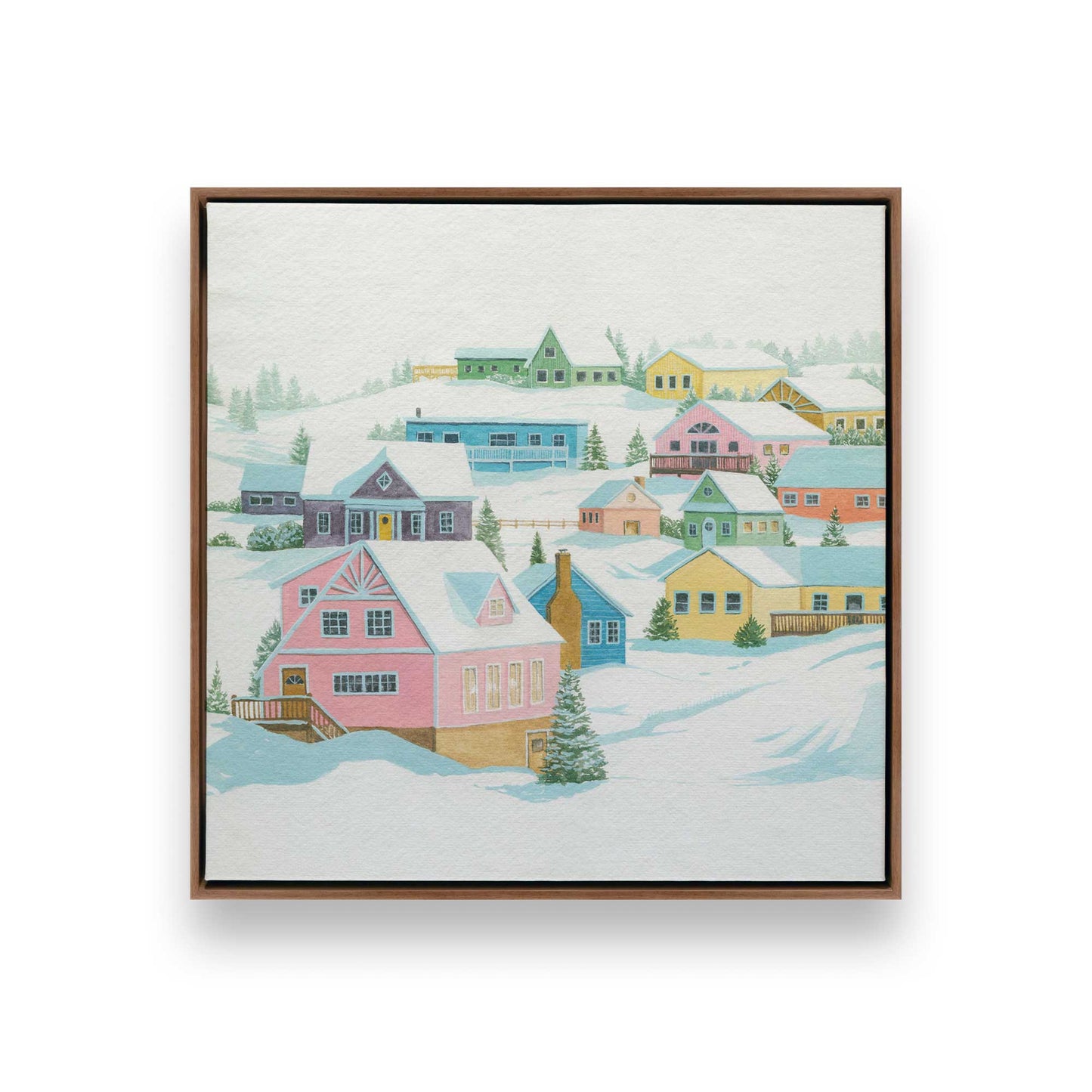 [Color:Walnut], Picture of art in a Walnut frame