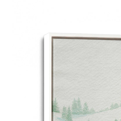 [Color:Opaque White], Picture of art in a White frame at an angle