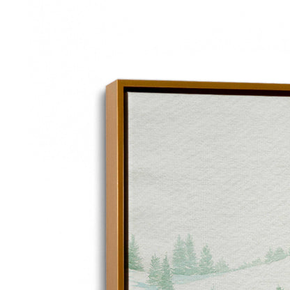 [Color:Polished Gold], Picture of art in a Polished Gold frame at an angle