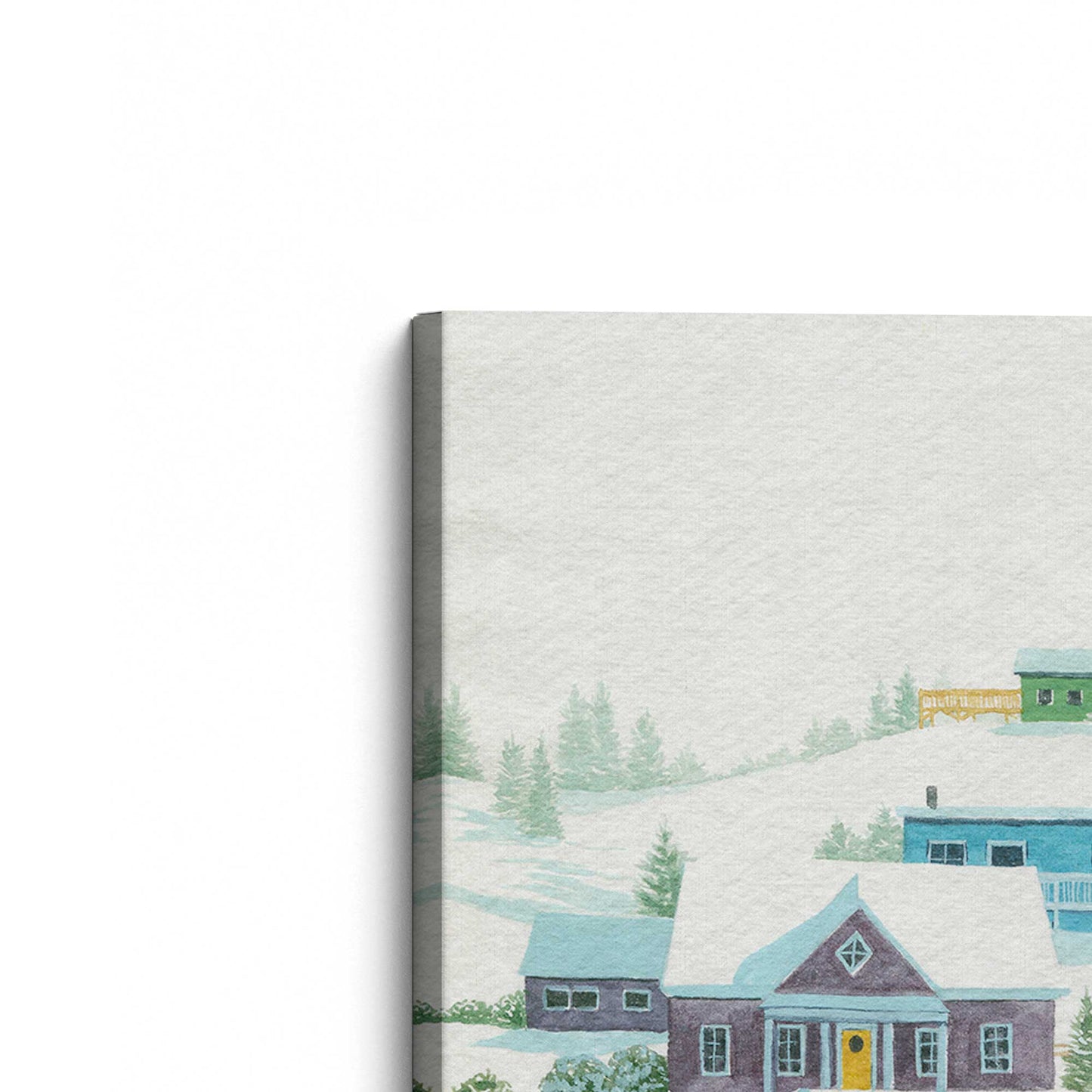 [Color:Stretched Canvas], Picture of the corner of the art