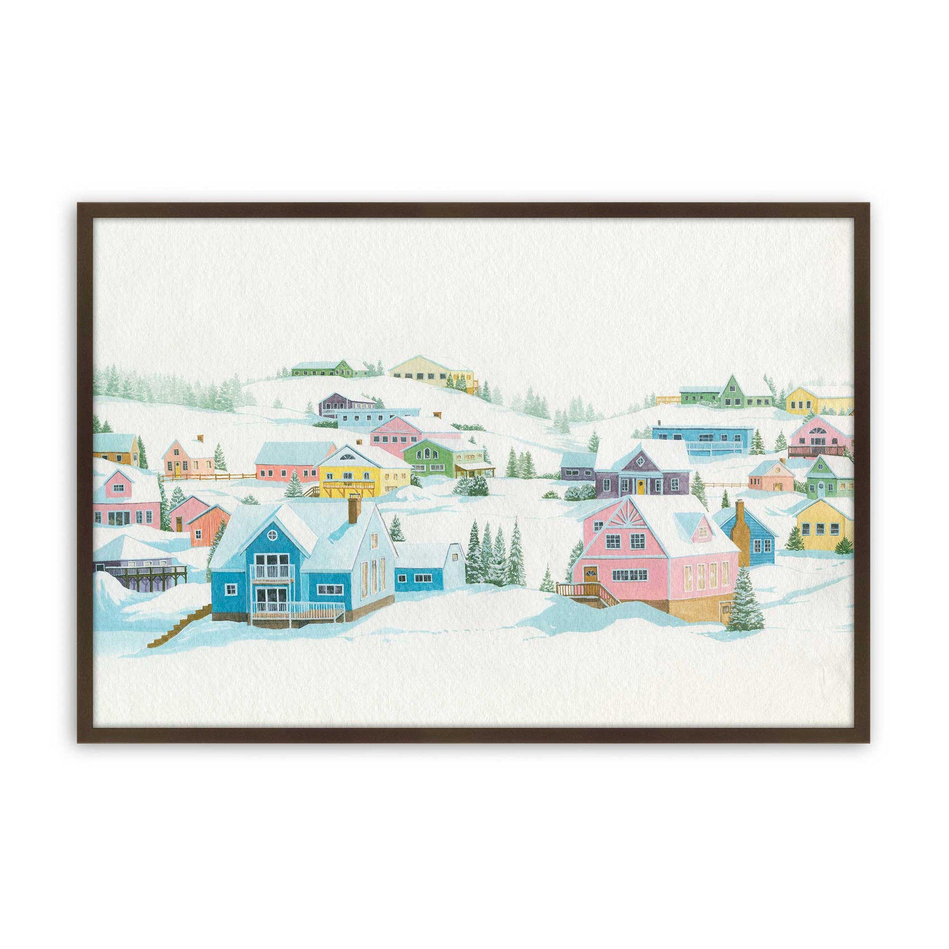 [Color:Belvinder Brown], Picture of art in a Belvinder Brown frame