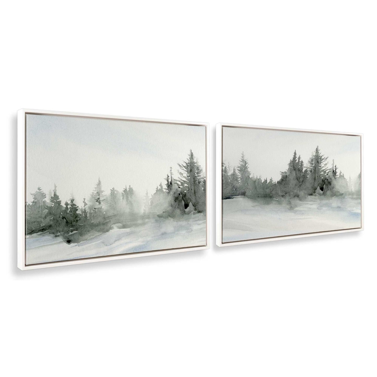[Color:Opaque White], Picture of art in a White frame at an angle