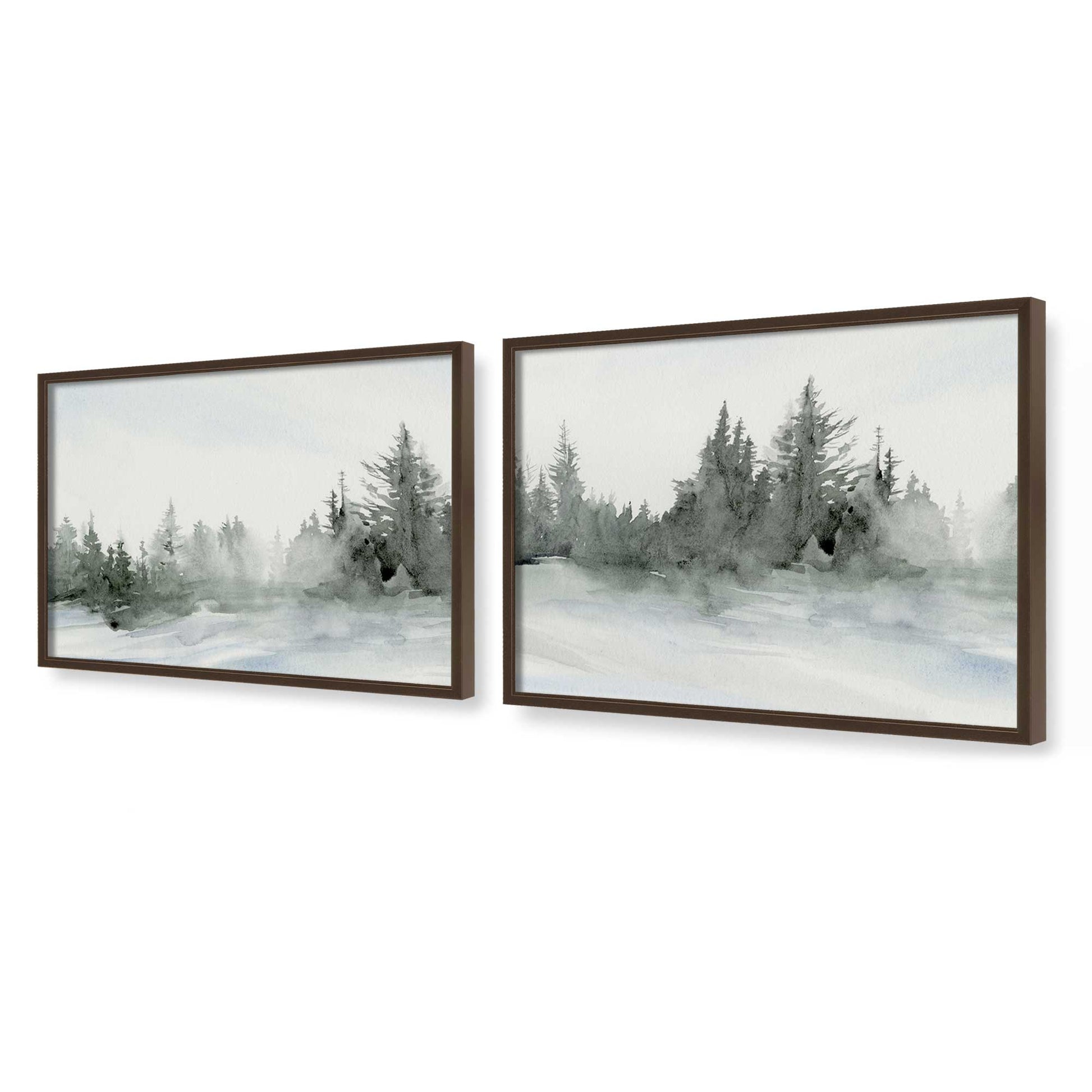 [Color:Belvinder Brown], Picture of art in a Belvinder Brown frame at an angle