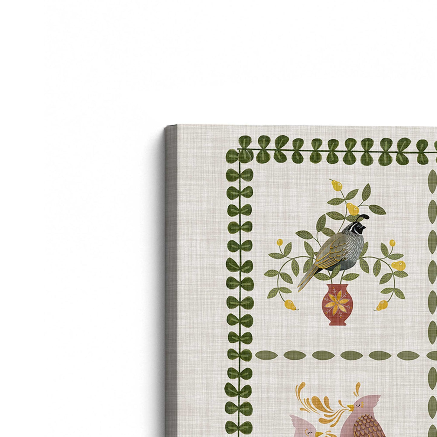 [Color:Stretched Canvas], Picture of the corner of the art