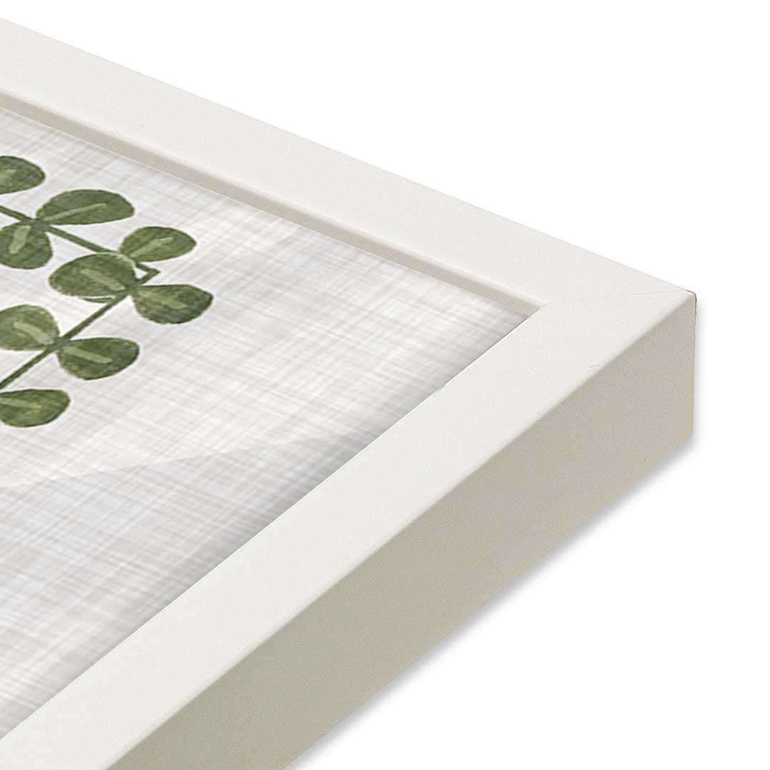 [Color:Opaque White], Picture of art in a Opaque White frame of the corner