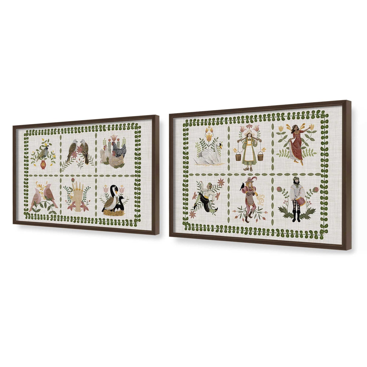 [Color:Belvinder Brown], Picture of art in a Belvinder Brown frame at an angle