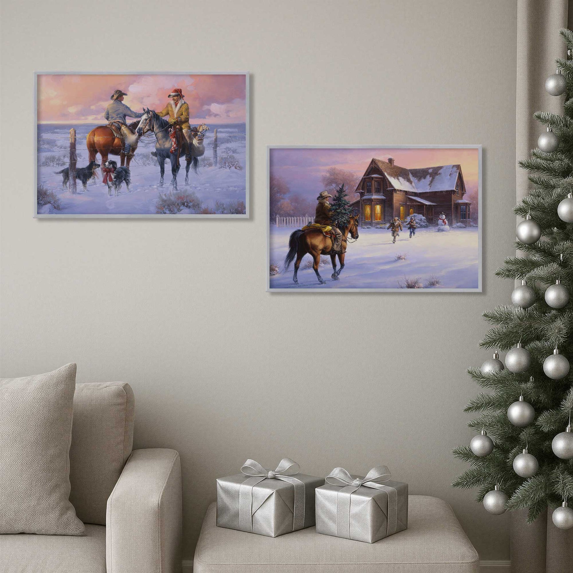 [Color:Walnut], Picture of art in a Walnut frame