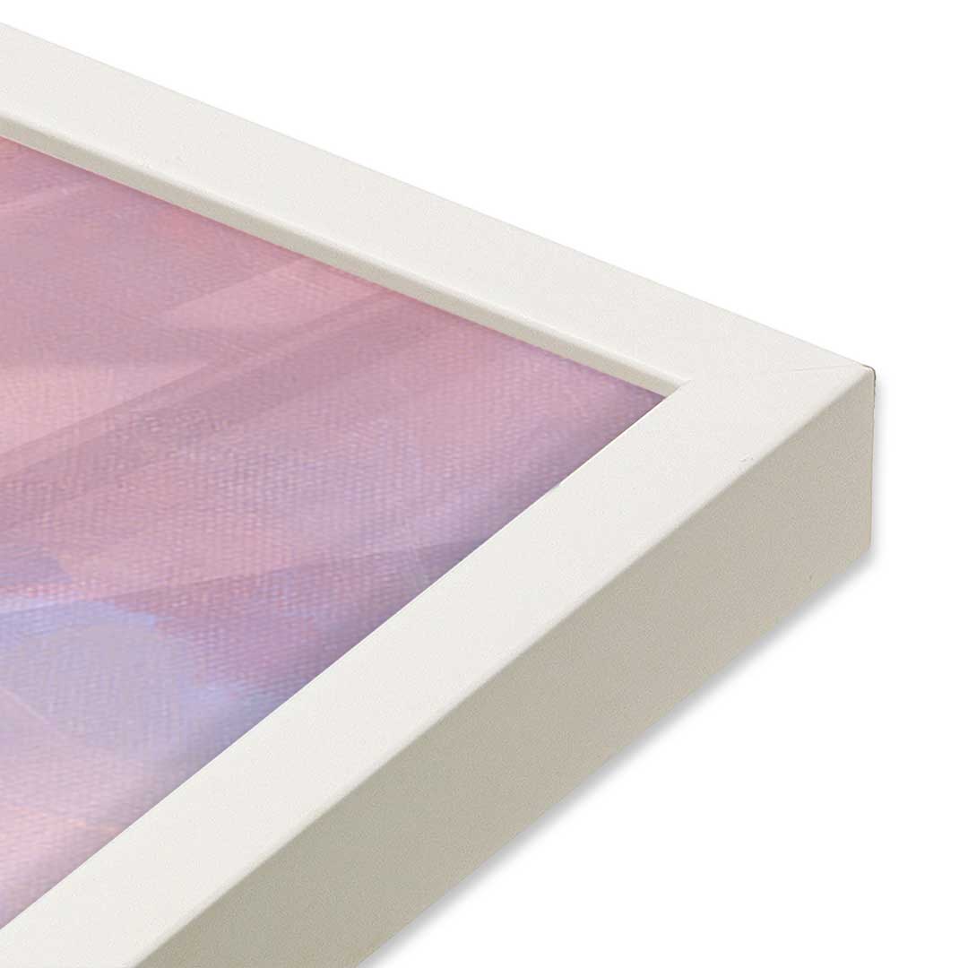 [Color:Opaque White], Picture of art in a Opaque White frame of the corner