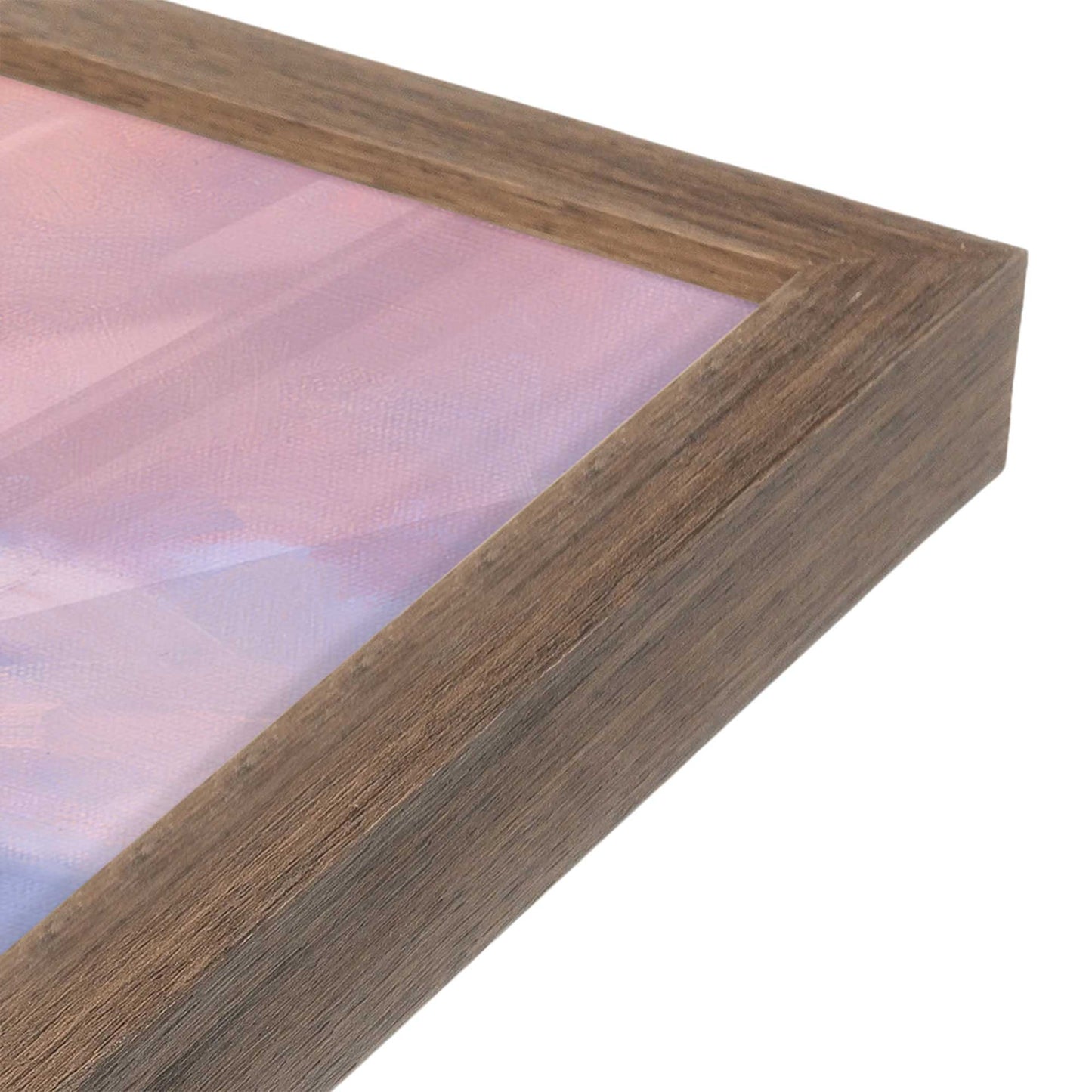 [Color:Walnut], Picture of art in a Walnut frame of the corner