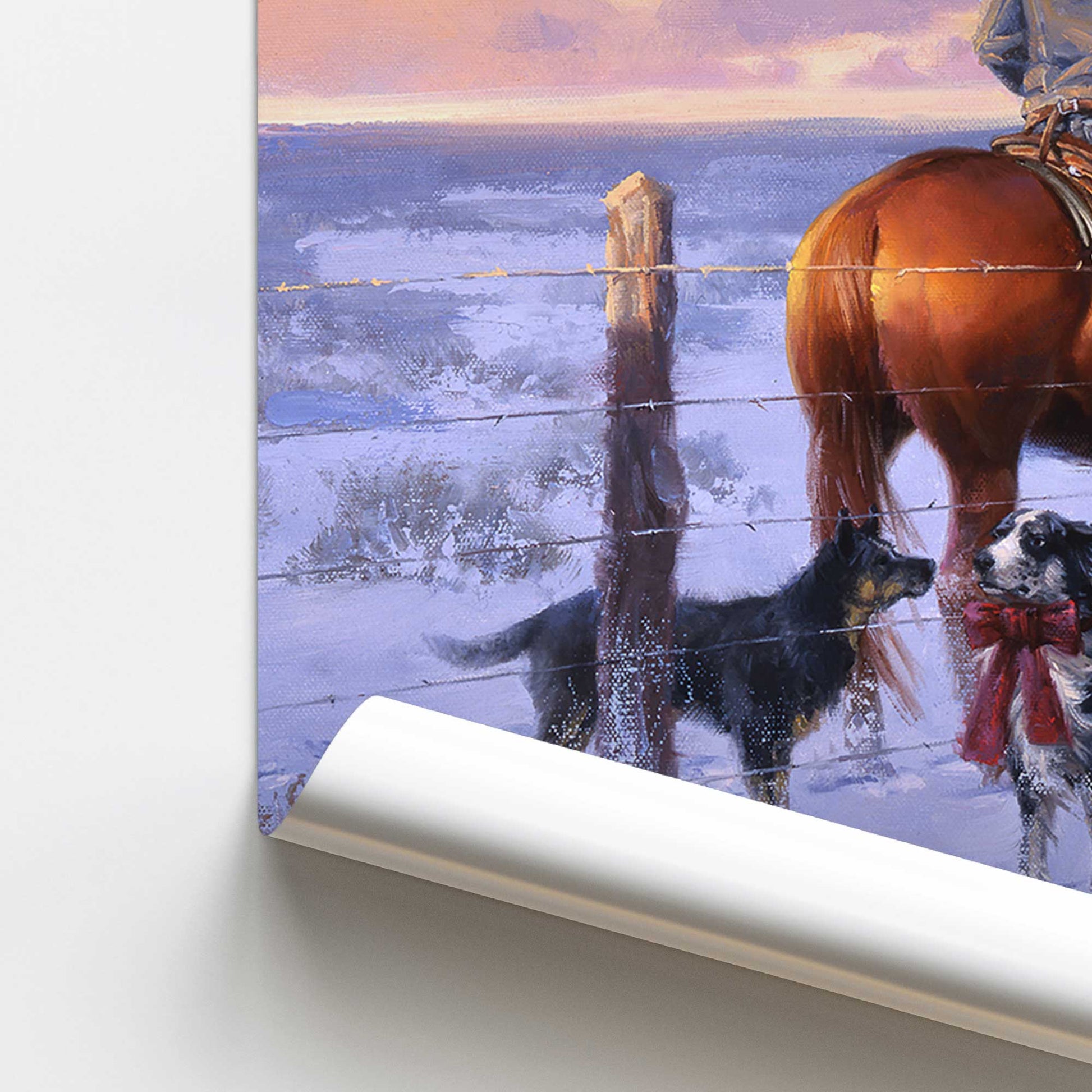 [color:Rolled Print], Picture of close up of art