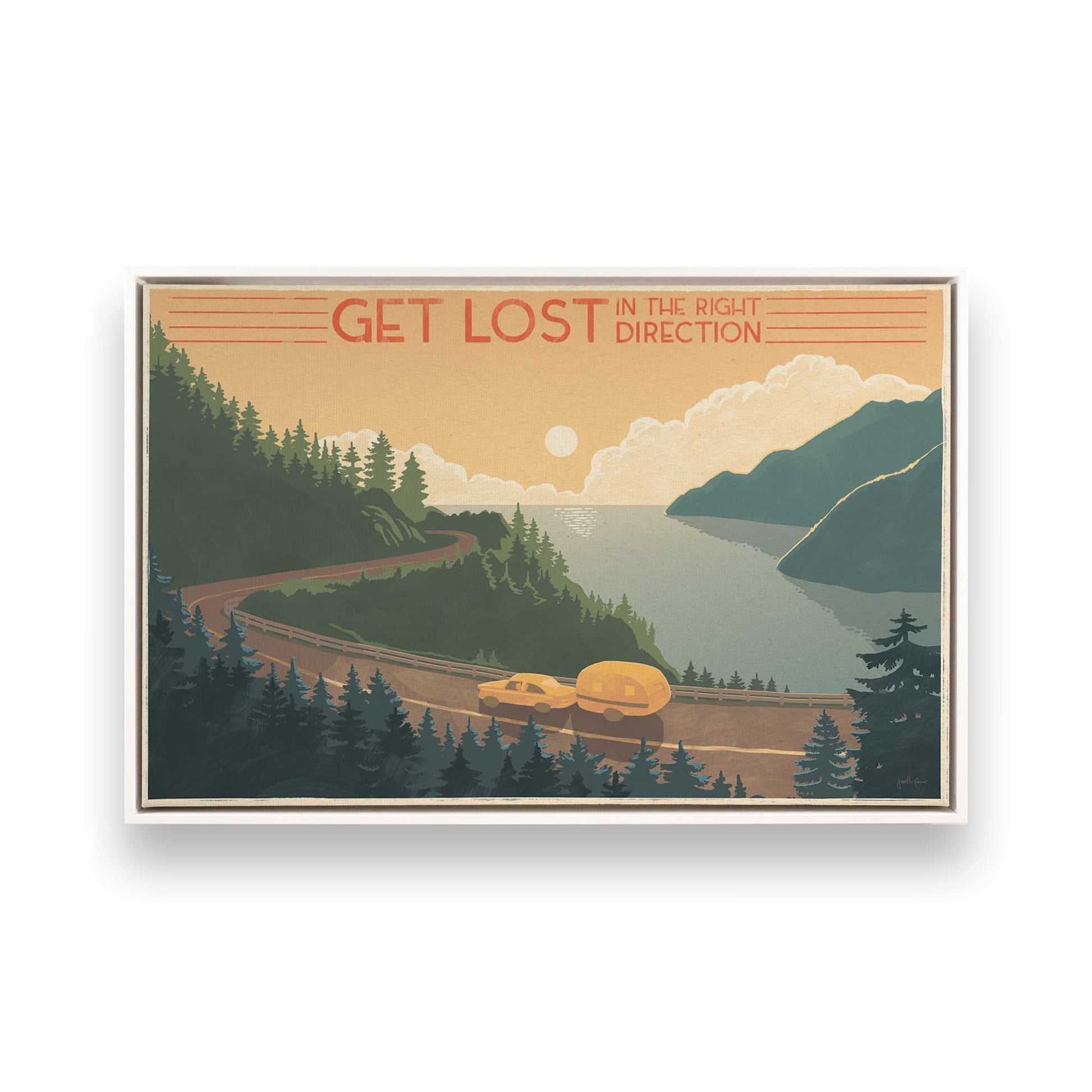 [Color:Opaque White], Picture of art in a White frame