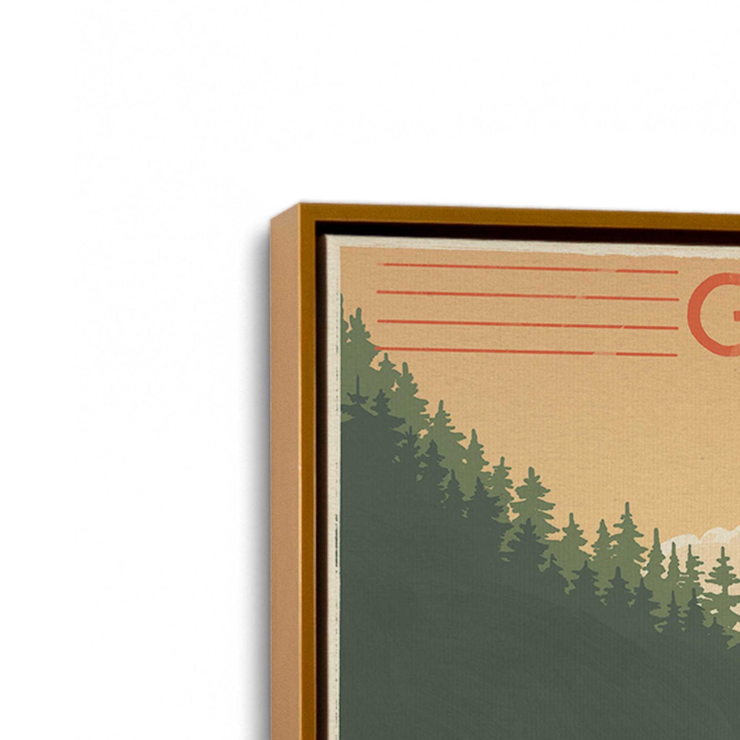 [Color:Polished Gold], Picture of the corner of the art