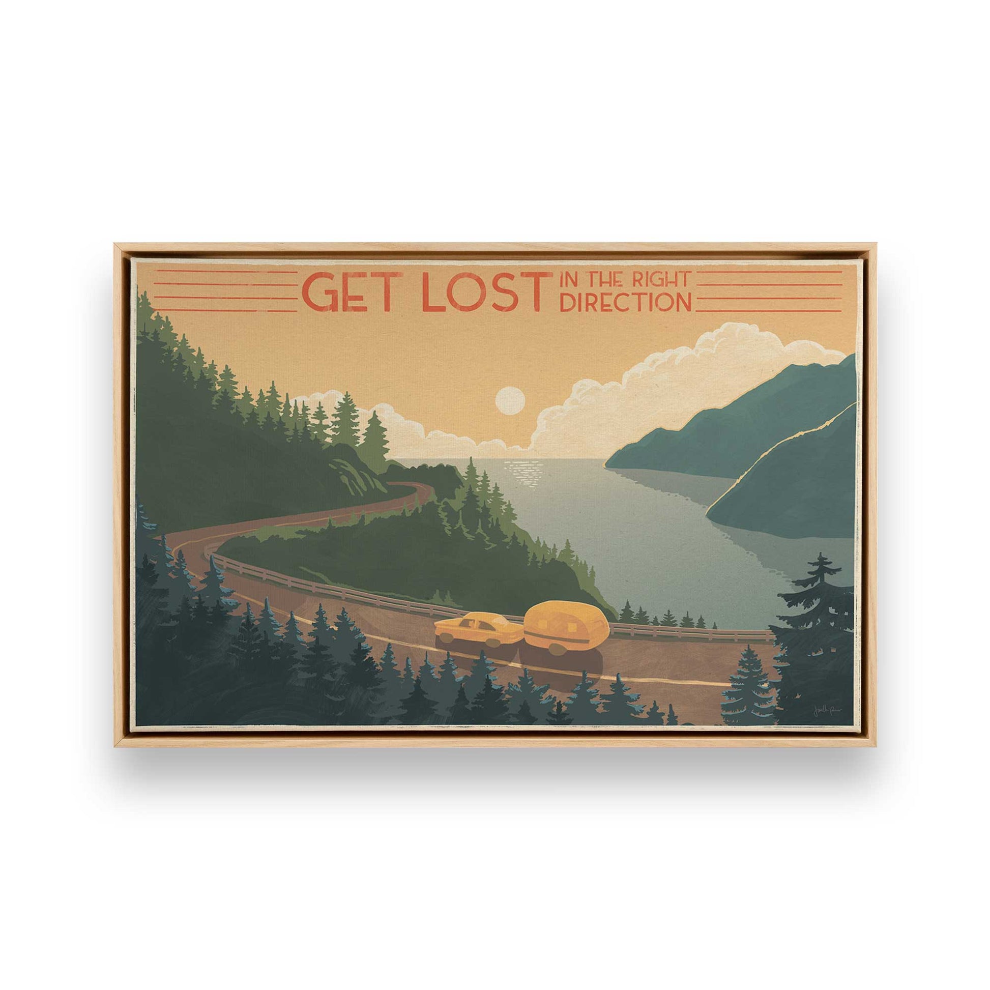 [Color:American Maple], Picture of art in a American Maple frame