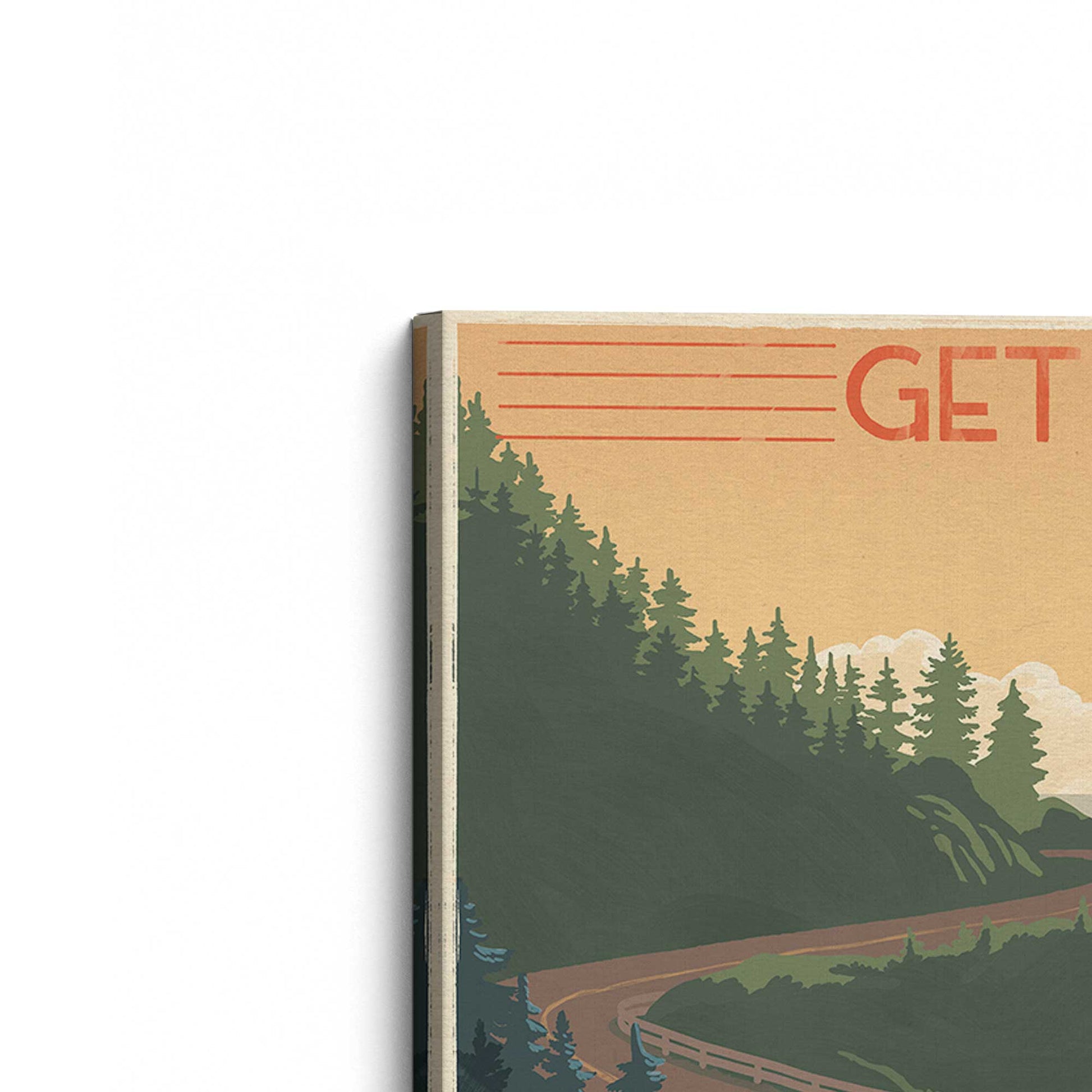 [Color:Stretched Canvas], Picture of the corner of the art