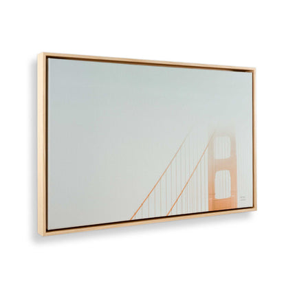 [Color:American Maple], Picture of art in a American Maple frame at an angle