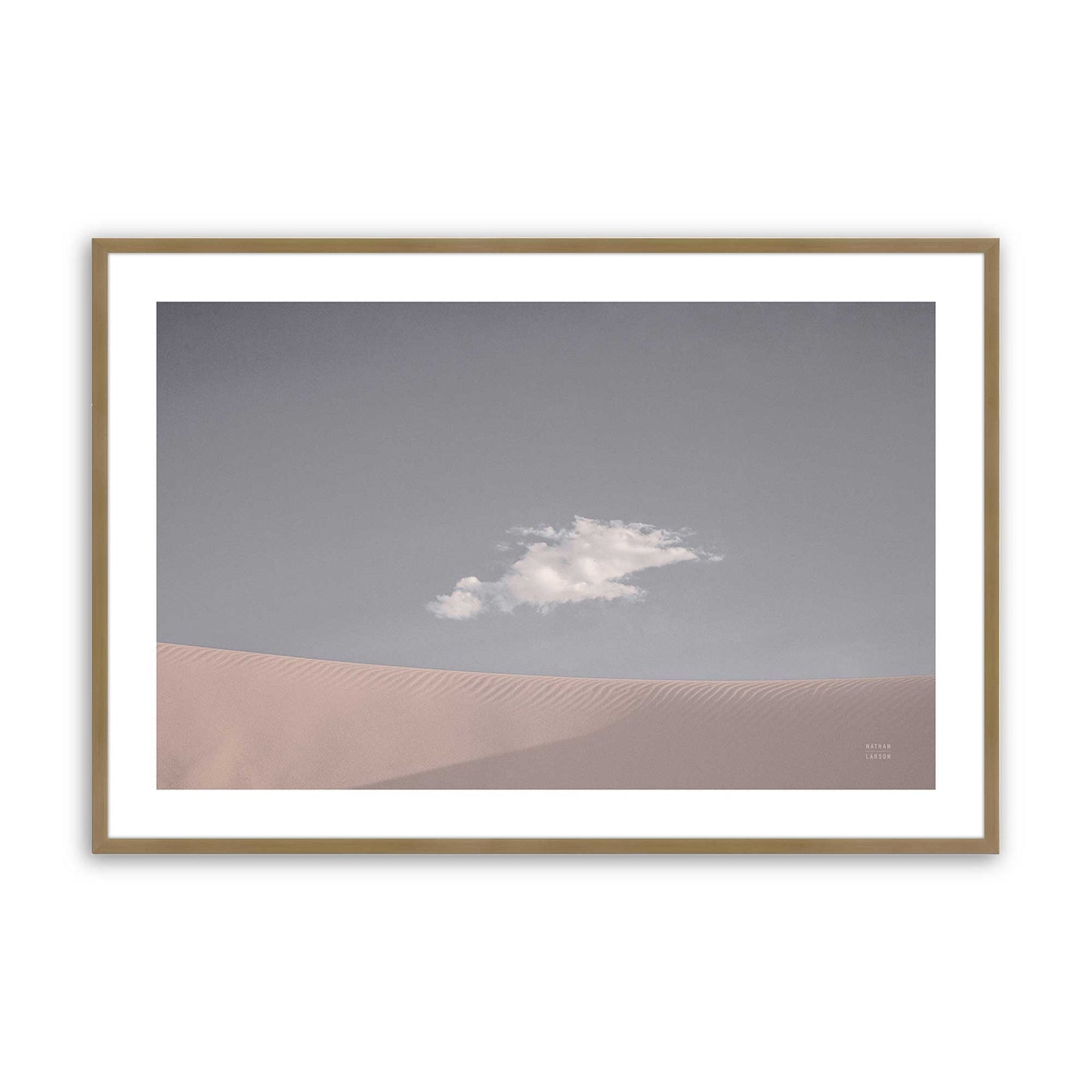 [Color:Brushed Gold], Picture of art in a Brushed Gold frame