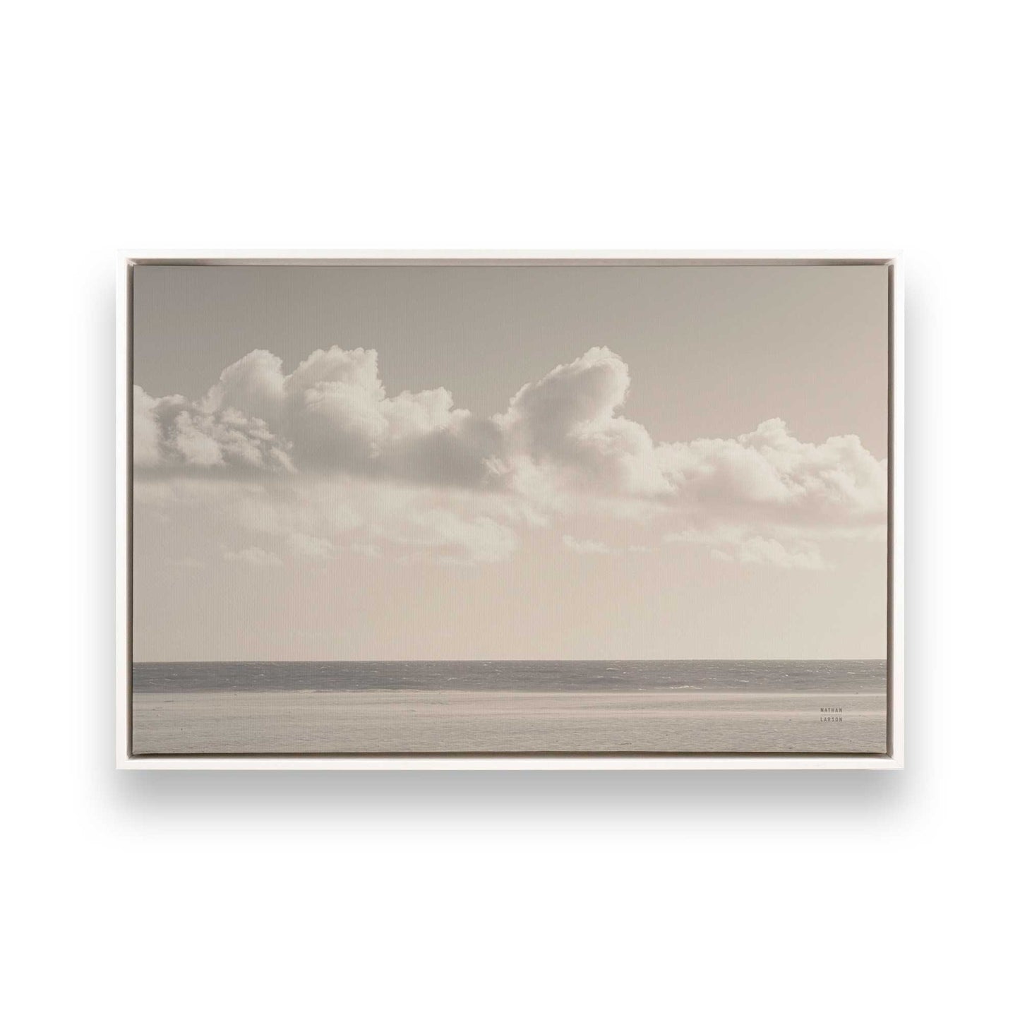 [Color:Opaque White], Picture of art in a White frame