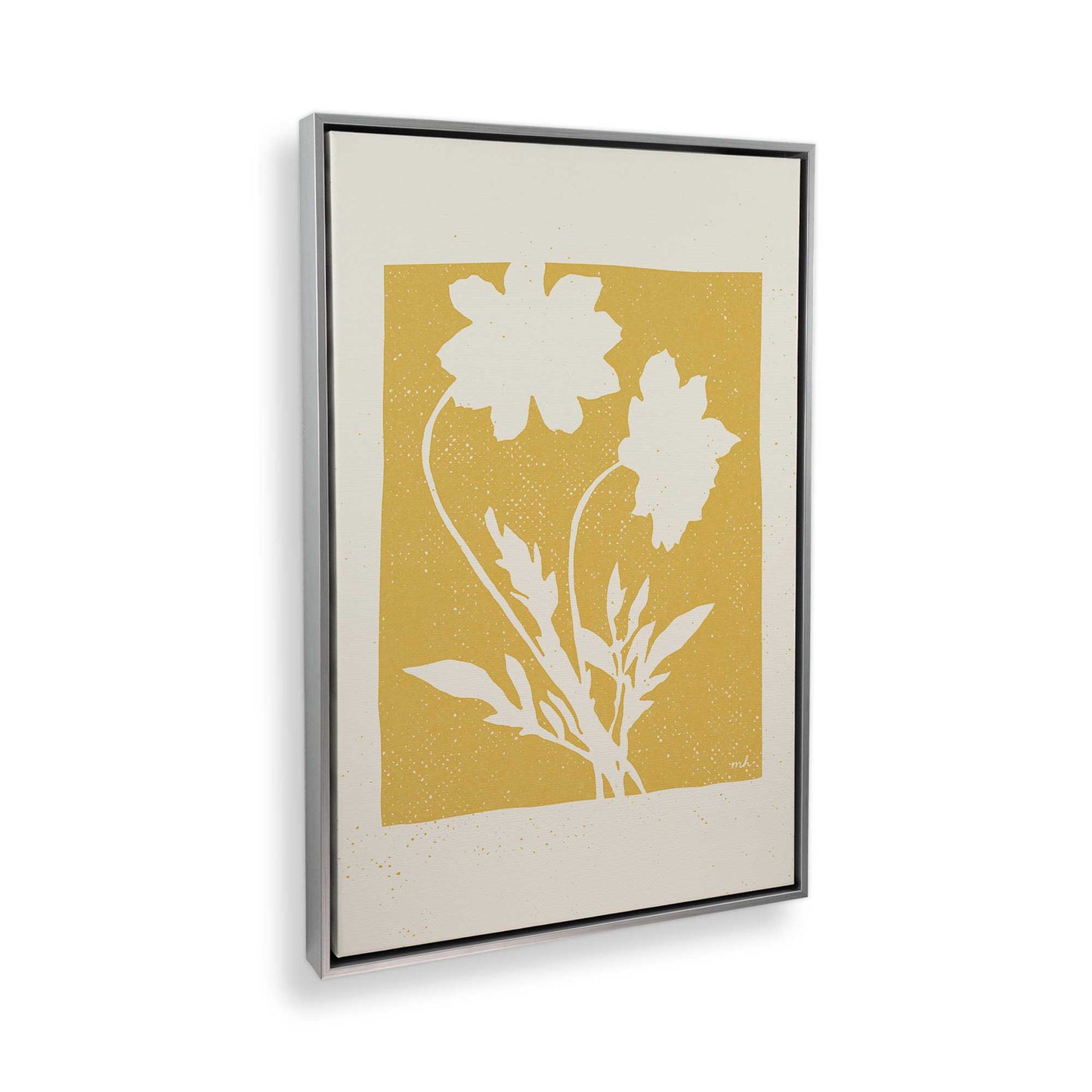 [Color:Polished Chrome], Picture of art in a Polished Chrome frame at an angle