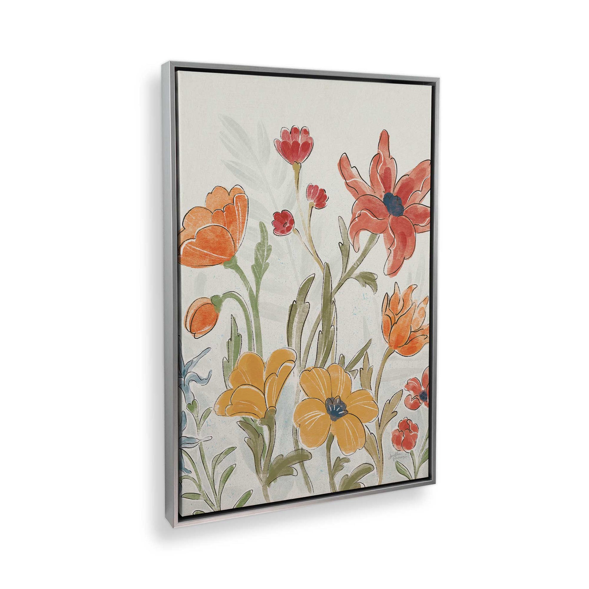 [Color:Polished Chrome], Picture of art in a Polished Chrome frame at an angle