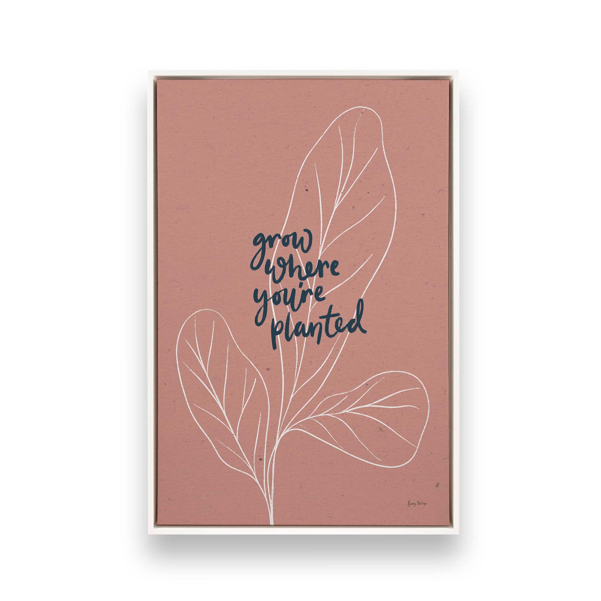 [Color:Opaque White], Picture of art in a White frame