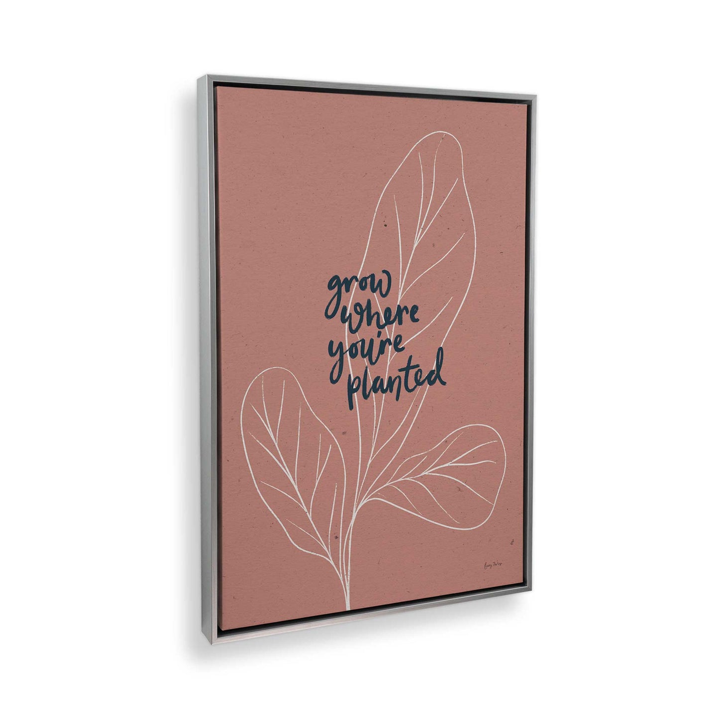 [Color:Polished Chrome], Picture of art in a Polished Chrome frame at an angle