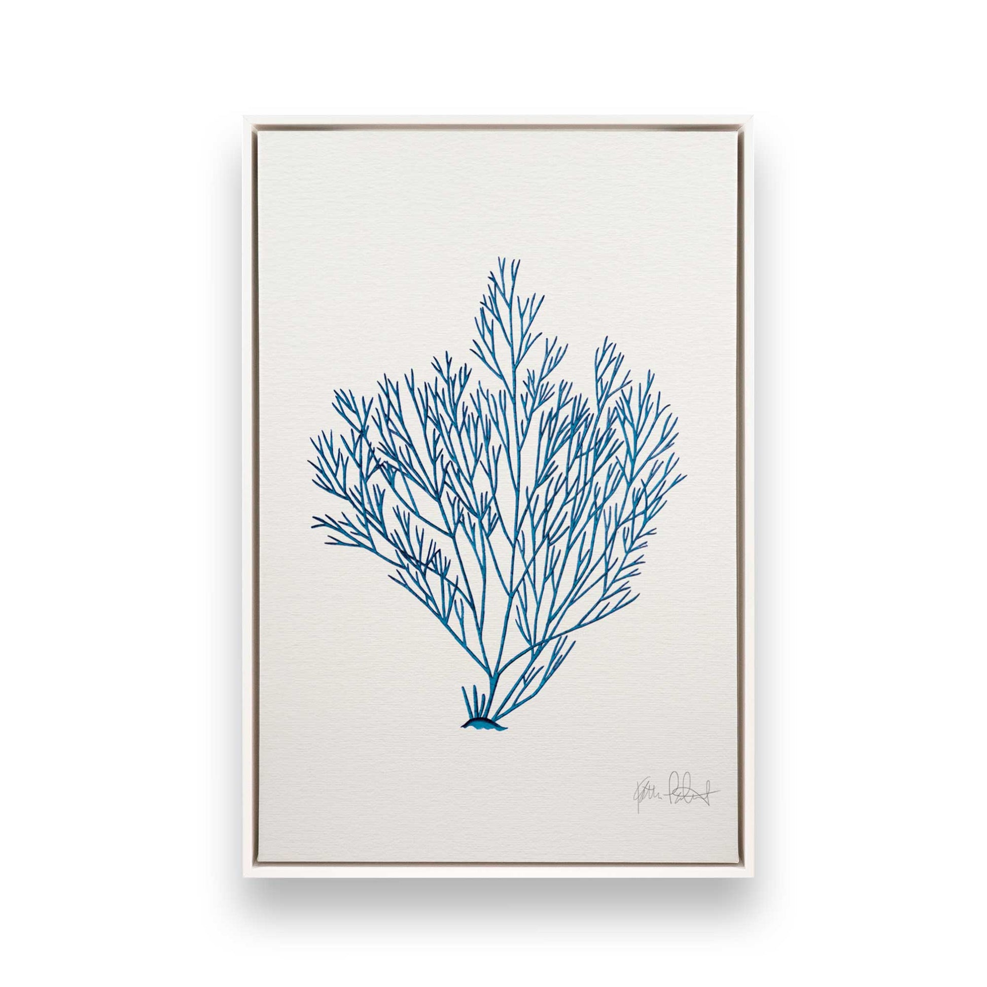 [Color:Opaque White], Picture of art in a White frame