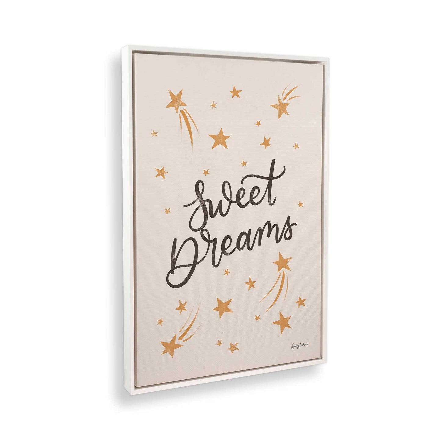 [Color:Opaque White], Picture of art in a White frame at an angle