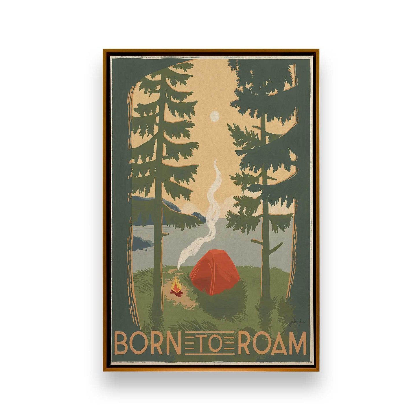 [Color:Polished Gold], Picture of art in a Polished Gold frame