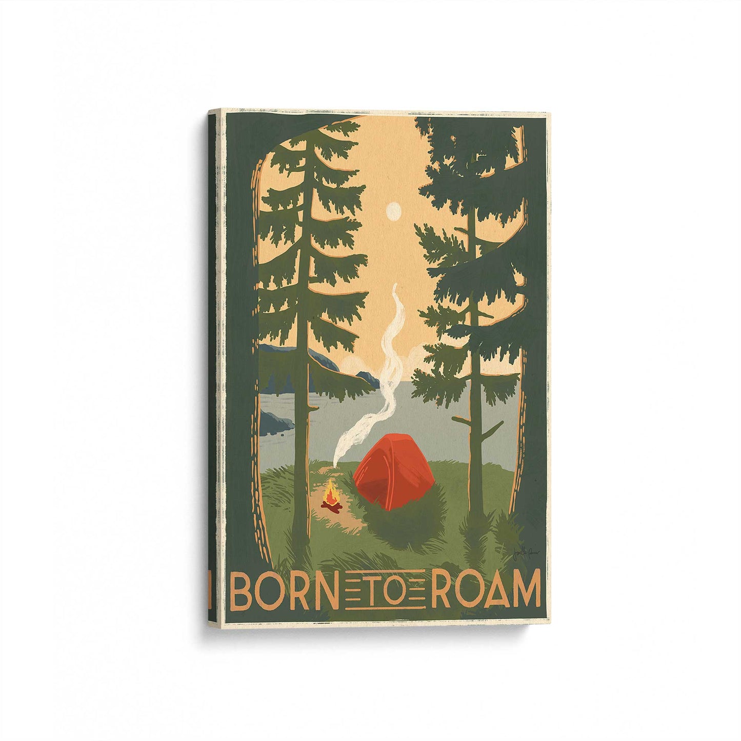 [Color:Stretched Canvas], Picture of art at an angle