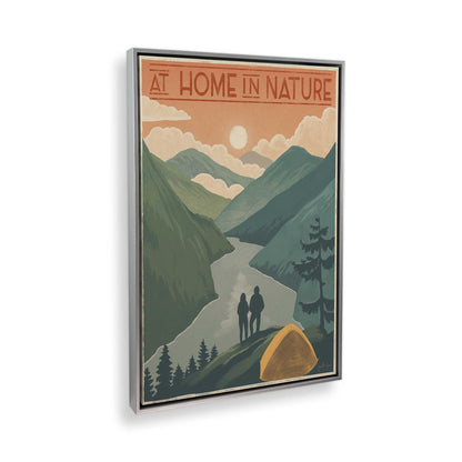 [Color:Polished Chrome], Picture of art in a Polished Chrome frame at an angle