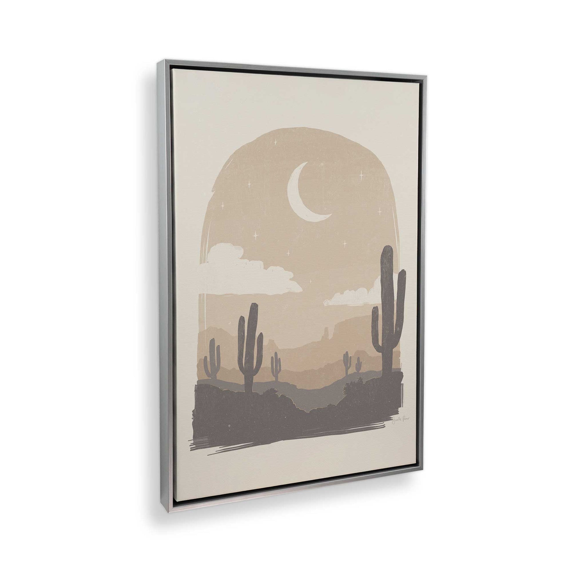 [Color:Polished Chrome], Picture of art in a Polished Chrome frame at an angle